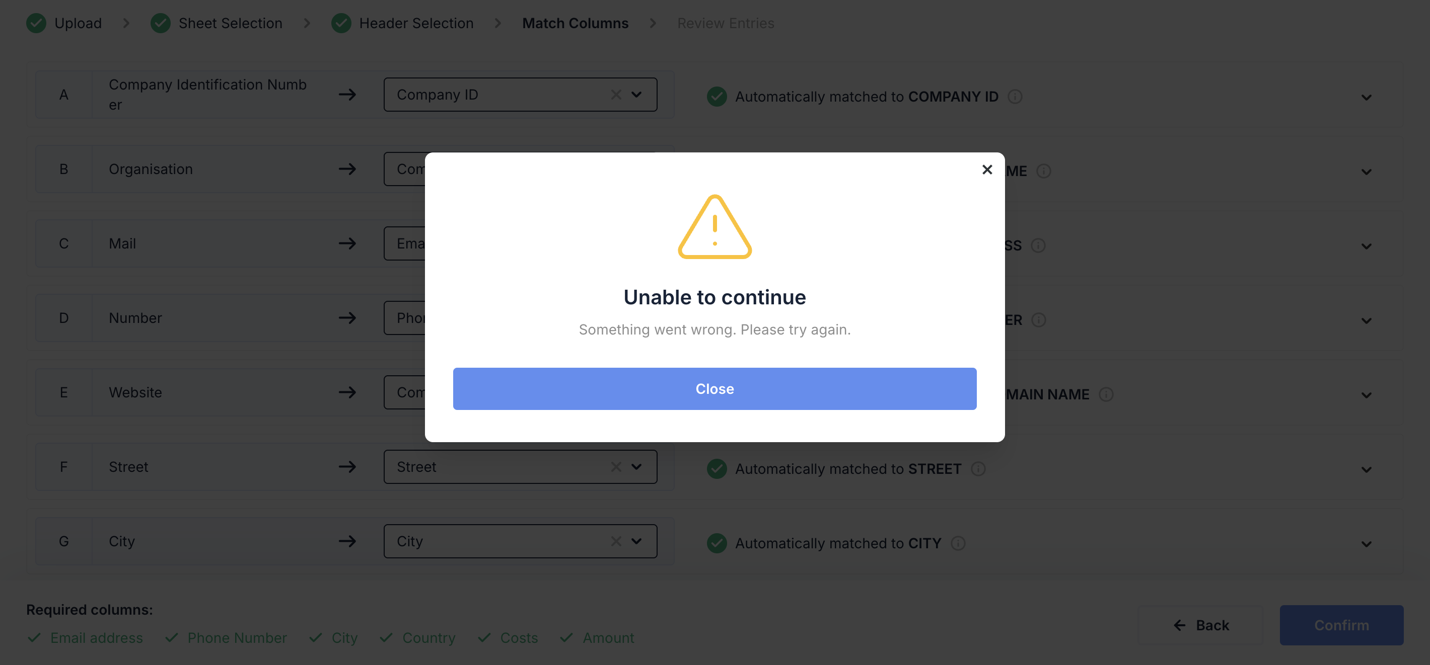 Default Block Modal